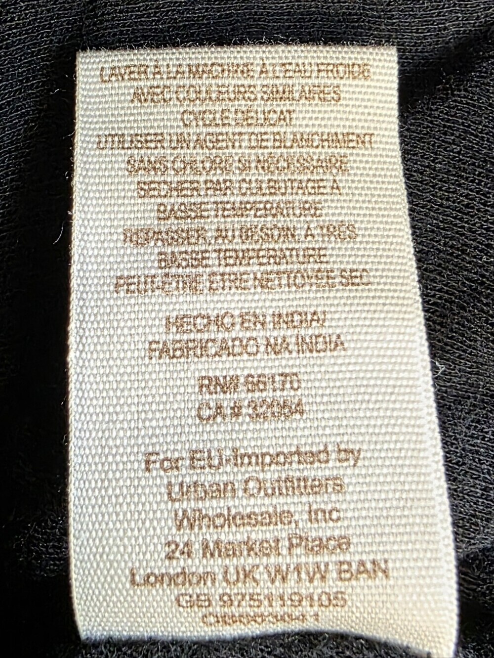 Free People Black Cropped Top Embroidered Floral Bird Detail - Picture 3 of 6